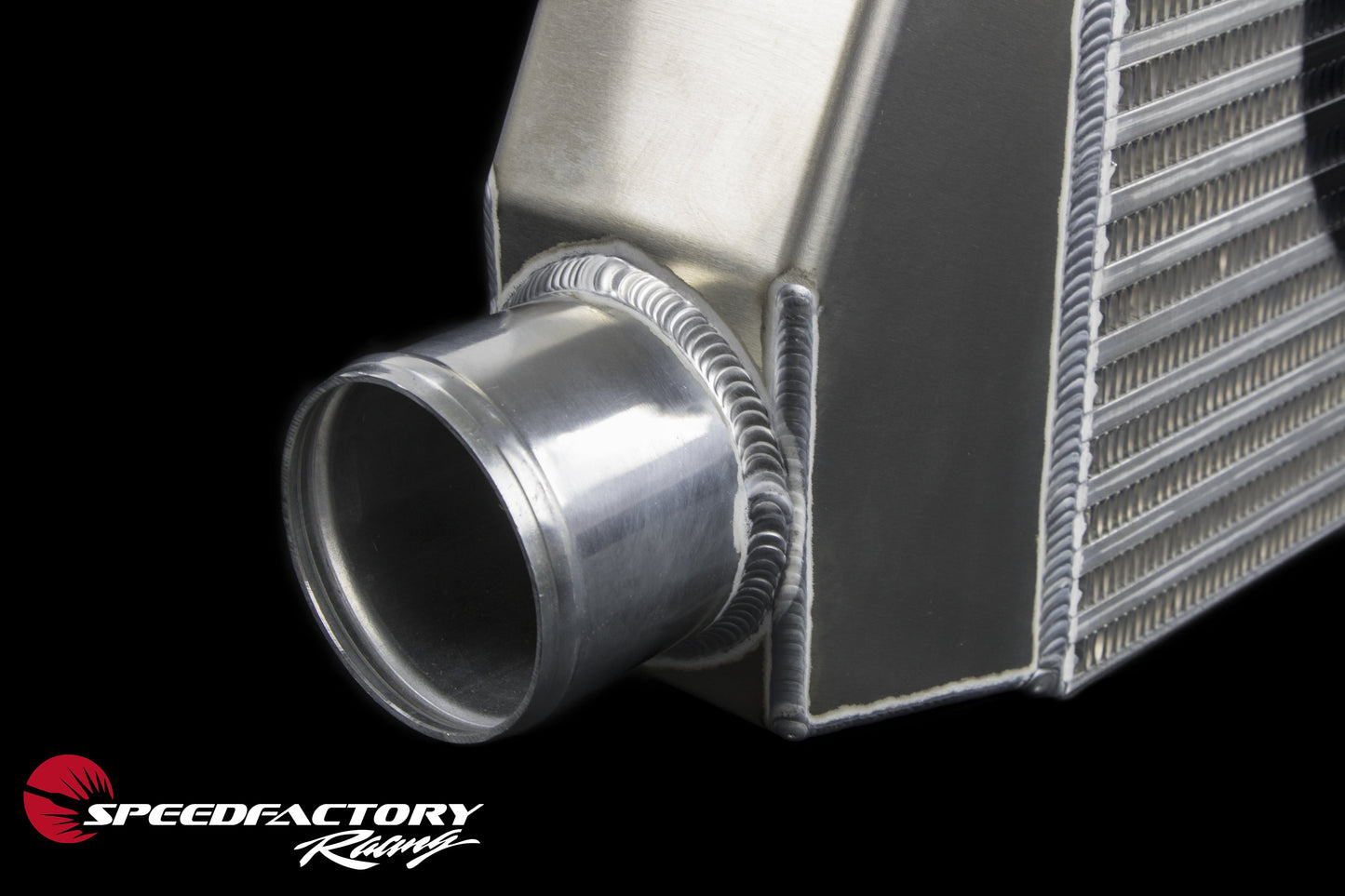 SpeedFactory Racing Standard Front Mount Intercooler Upgrade for 1993-1998 MKIV Toyota Supra Turbo - 3" Inlet / 3" Outlet (Stock to 850HP)