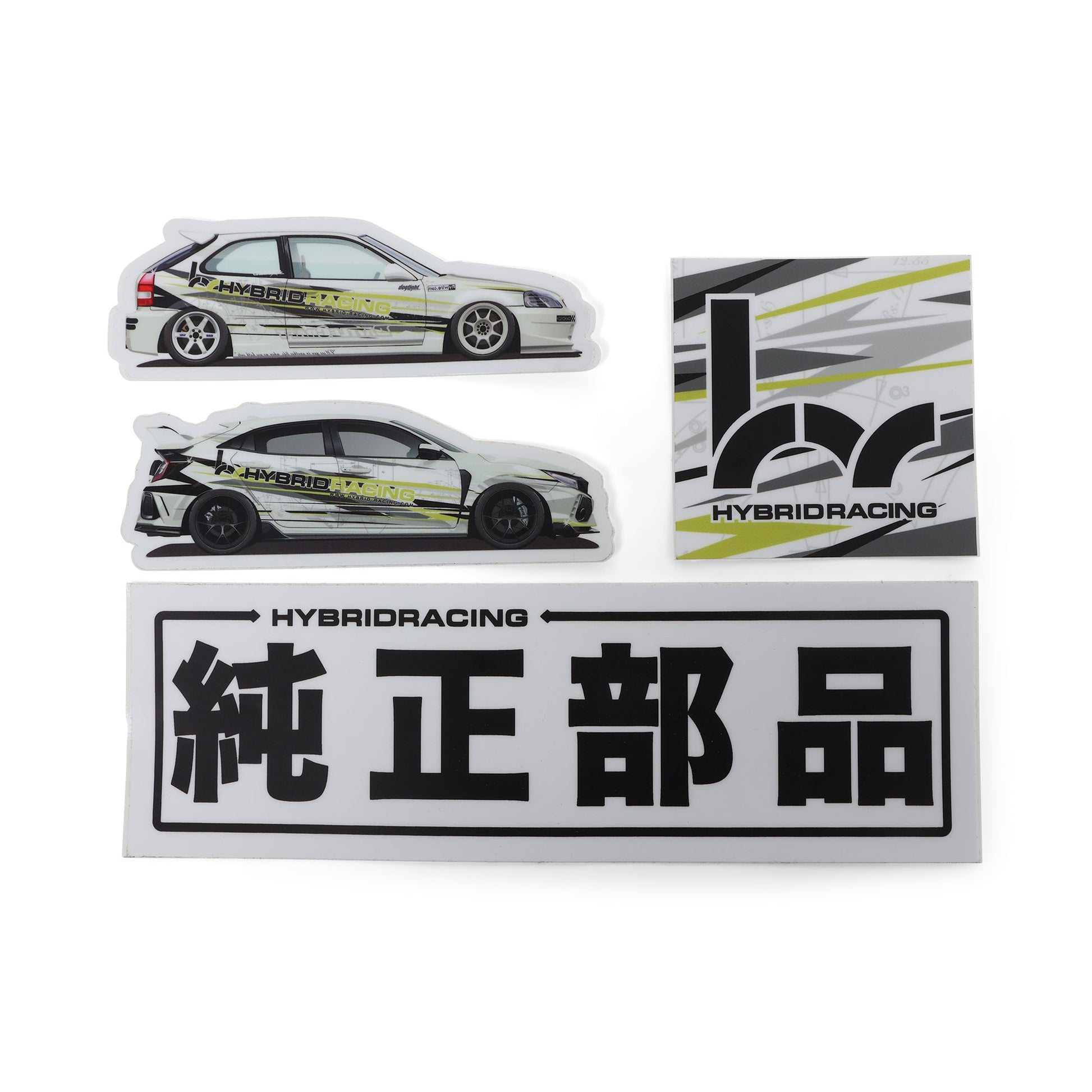 Alpha Racing Sticker Hybrid Racing Sticker Pack – Forced Induction Motorsports